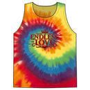 Tie-Dye Tank Top — "Endless Love" Graphic Spiral Vest