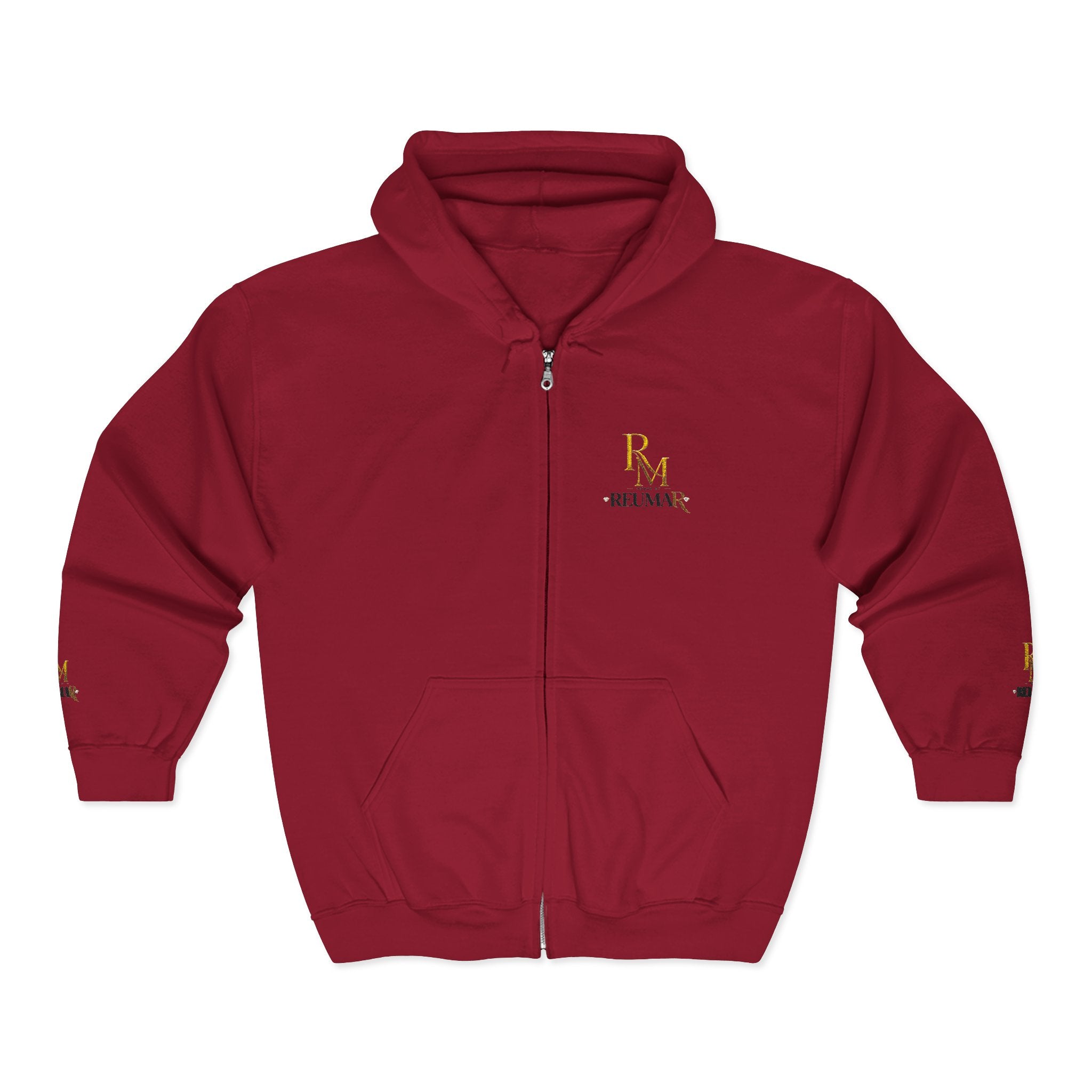 Embroidered RM Gold Crest Full-Zip Hoodie