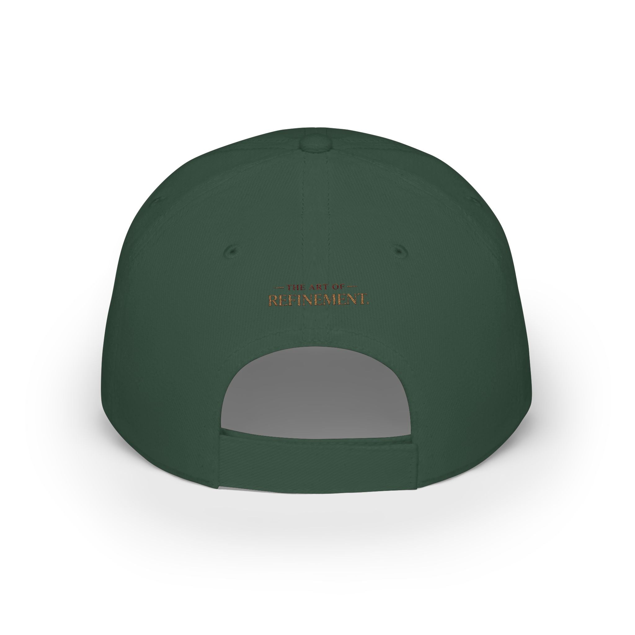House of Reumar Red Low Profile Baseball Cap — Embroidered Logo Hat