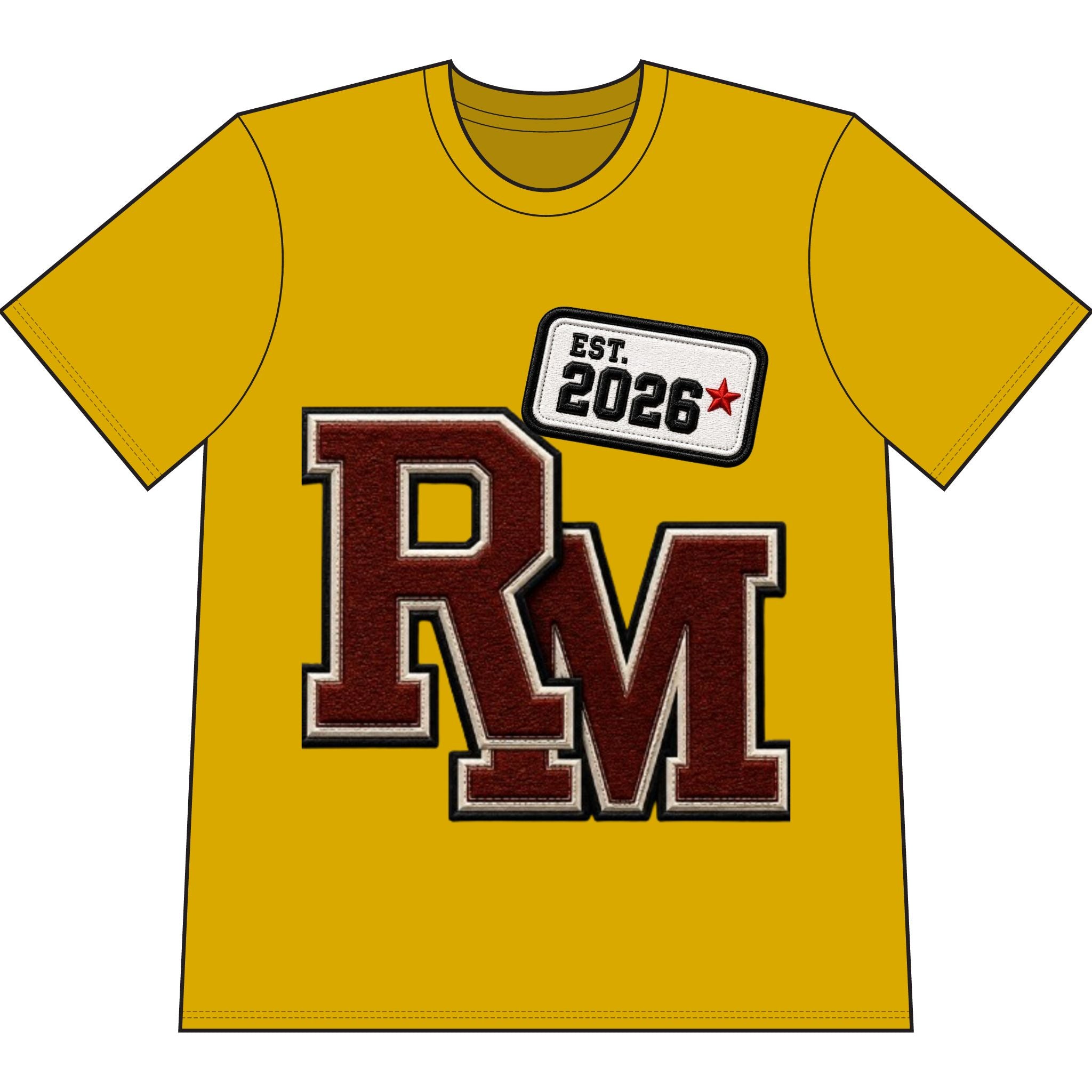 House of Reumar Logo T-Shirt — Gold Crest Graphic Tee