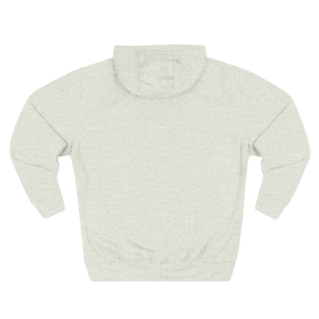 Minimalist Gold Monogram Hoodie — 'RM' Chest Logo Fleece Pullover