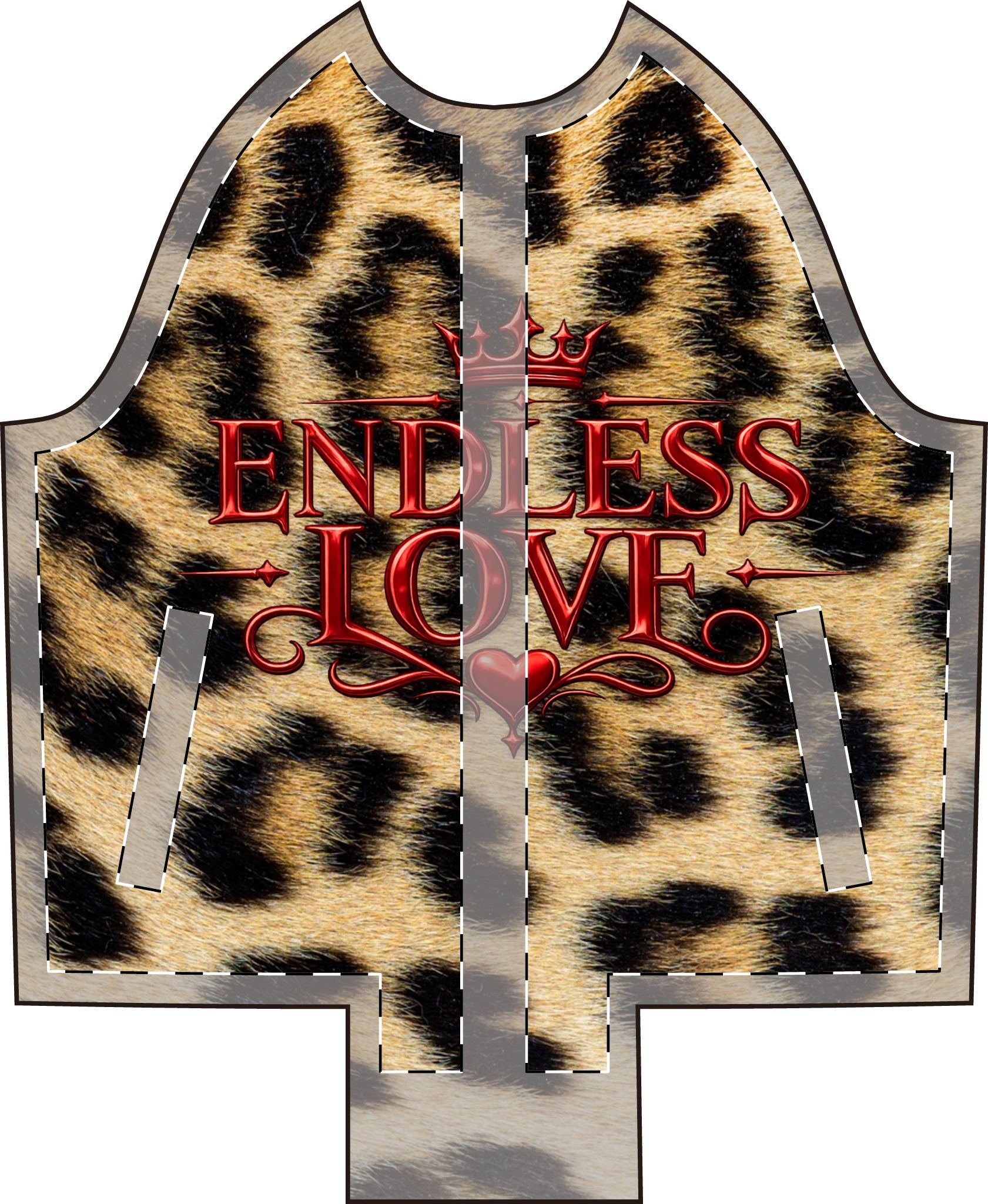 Leopard 'Endless Love' Women's Varsity Jacket — All-Over Print