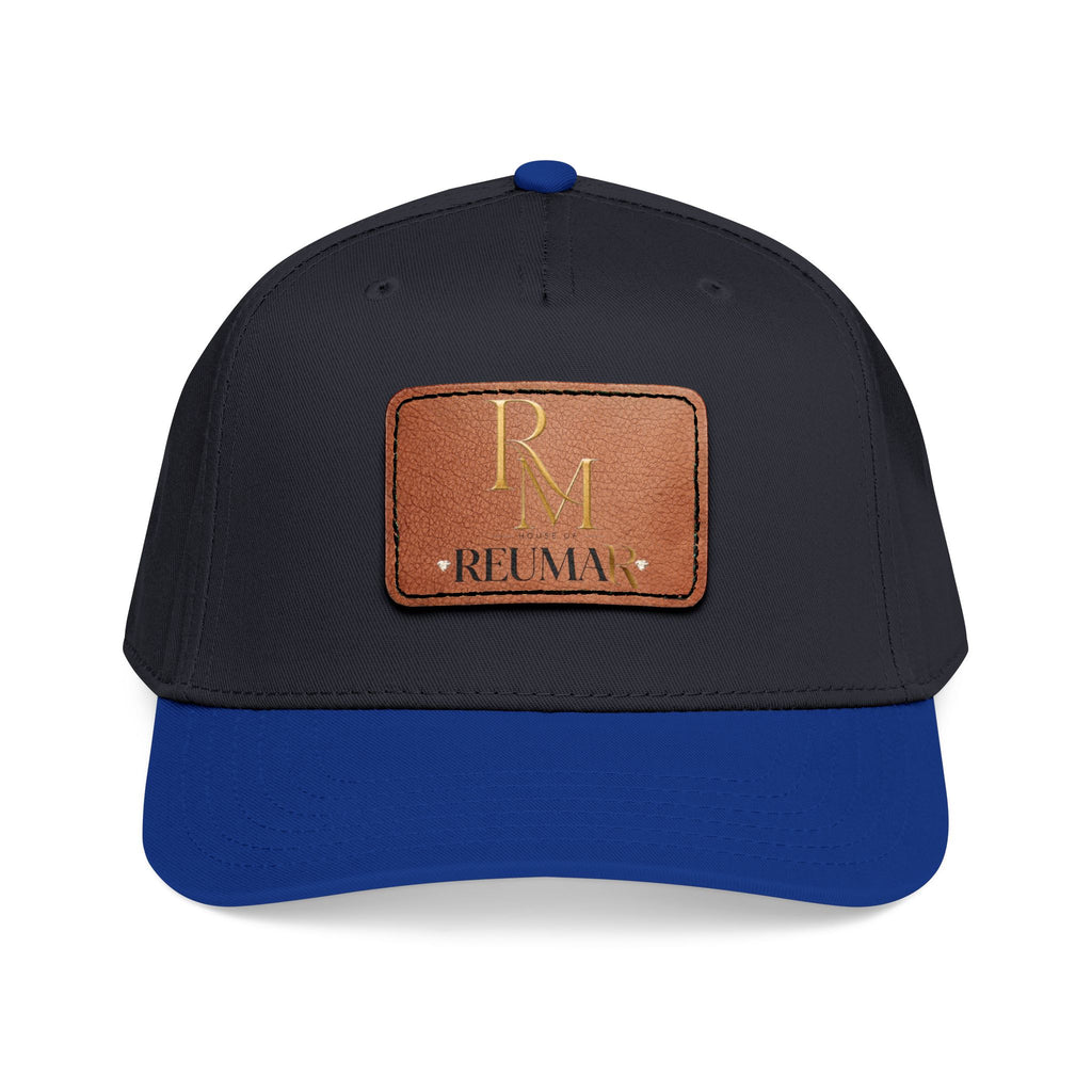 Leather Patch Baseball Cap - Monogram RM Reumay