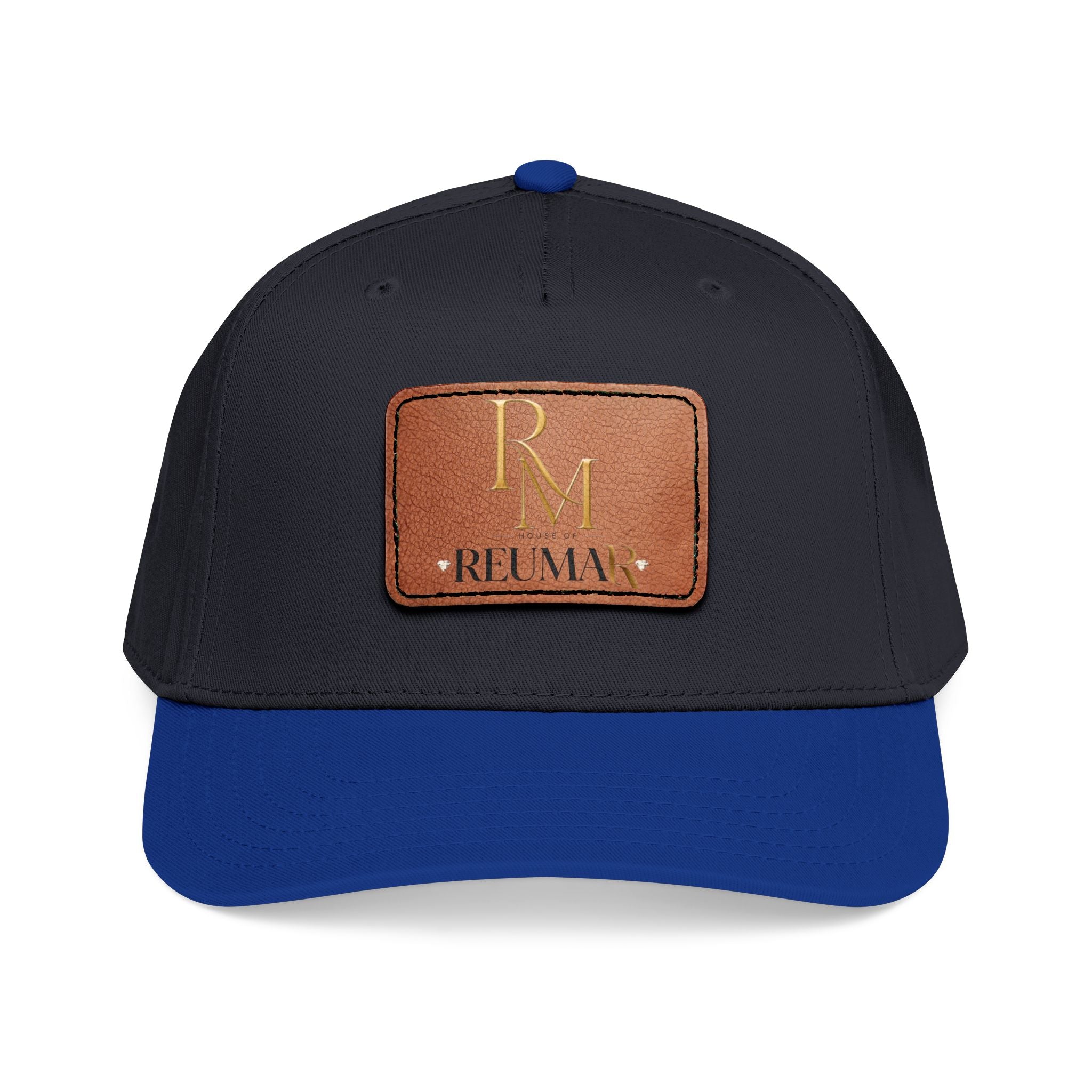 Leather Patch Baseball Cap - Monogram RM Reumay