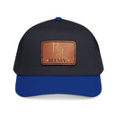 Leather Patch Baseball Cap - Monogram RM Reumay