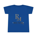 Toddler T-Shirt with Gold Monogram RM | Personalized Kids Tee