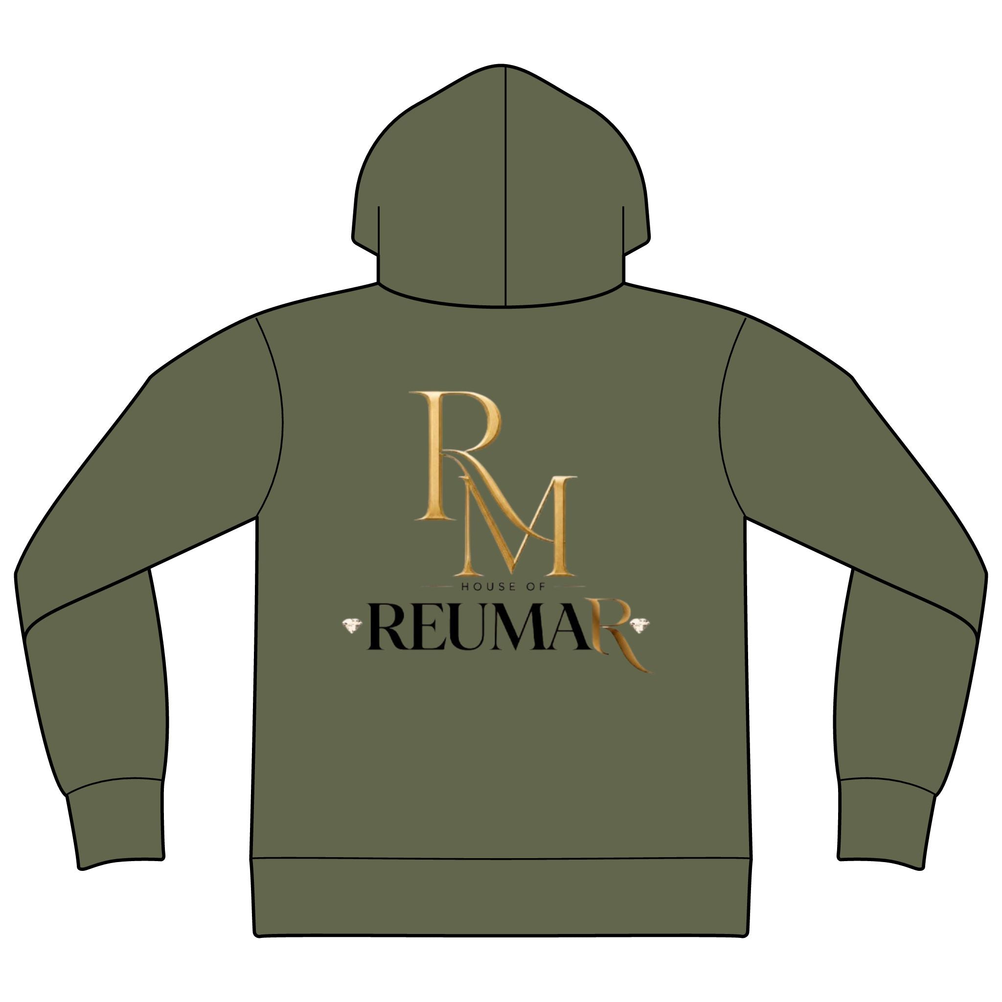 House of Reumar RM Logo Hoodie — Luxury Monogram Streetwear