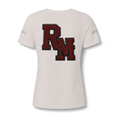 Women's V-Neck Tee — 'RM House of Reumar' Collegiate Graphic