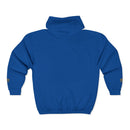 Gold Monogram RM Full-Zip Hoodie — Minimal Logo Zip Jacket