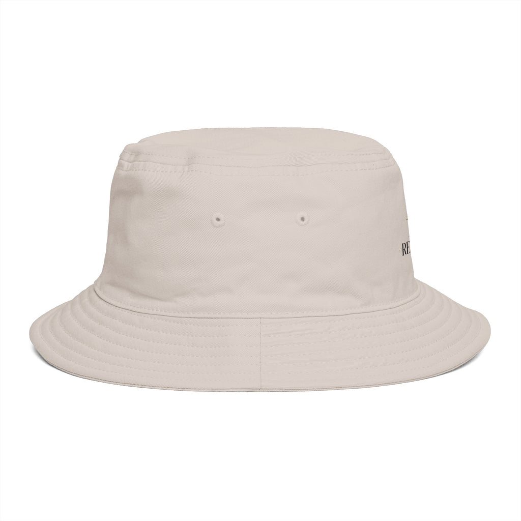 Bucket Hat — RM Reimay Gold Monogram Embroidered Logo