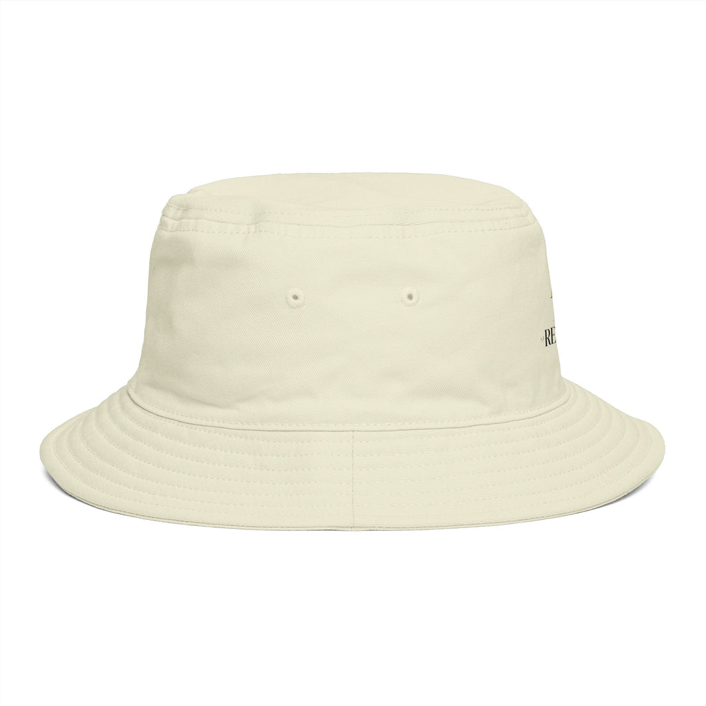 Bucket Hat — RM Reimay Gold Monogram Embroidered Logo