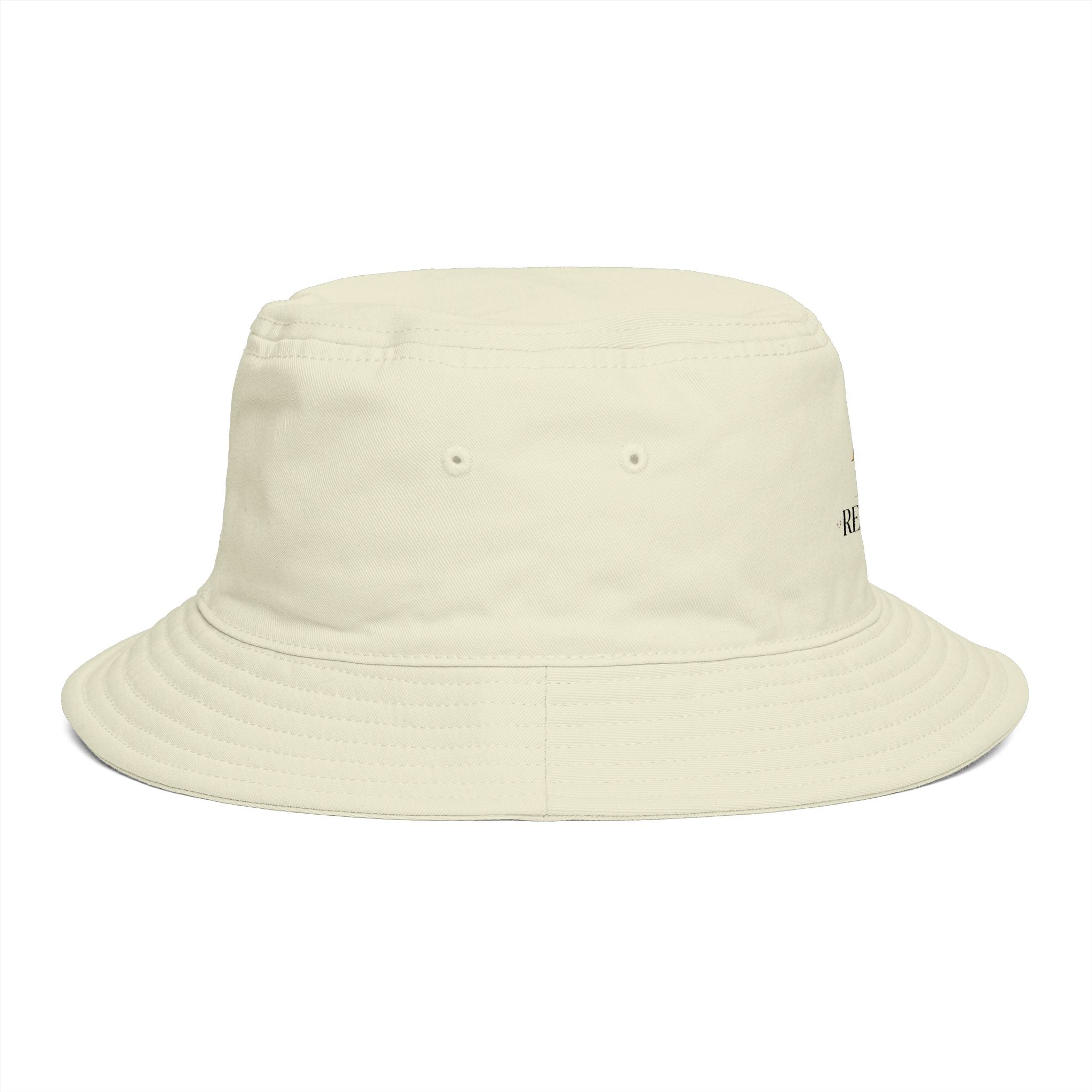 Bucket Hat — RM Reimay Gold Monogram Embroidered Logo