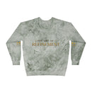 Refined Gold Tie-Dye Crewneck Sweatshirt — “REUMAR” / The Art of Refinement