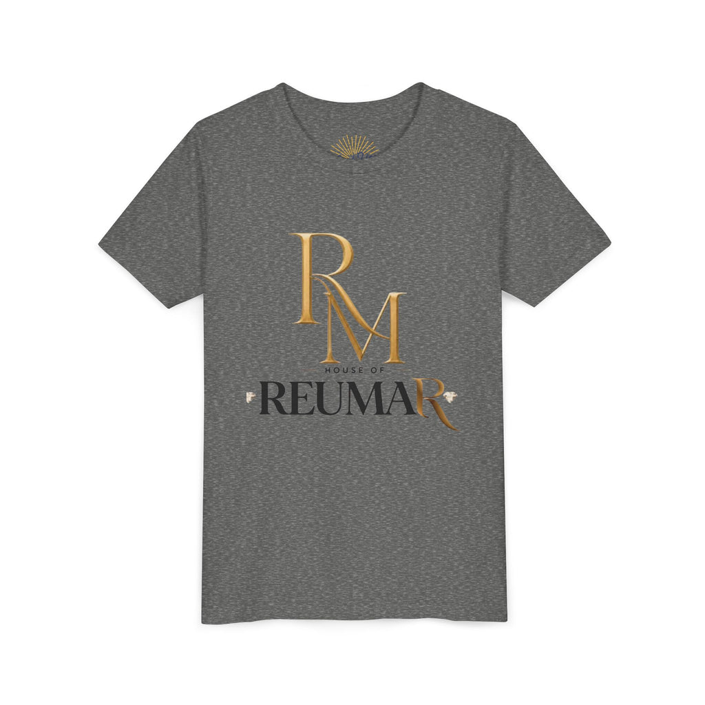 Youth Tee - Reumar Gold Monogram Front & 'art lover boutique' Back