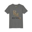 Youth Tee - Reumar Gold Monogram Front & 'art lover boutique' Back