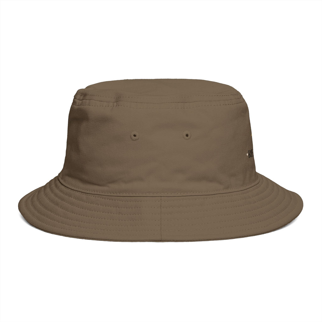 Bucket Hat — RM Reimay Gold Monogram Embroidered Logo