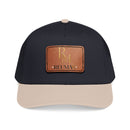 Leather Patch Baseball Cap - Monogram RM Reumay