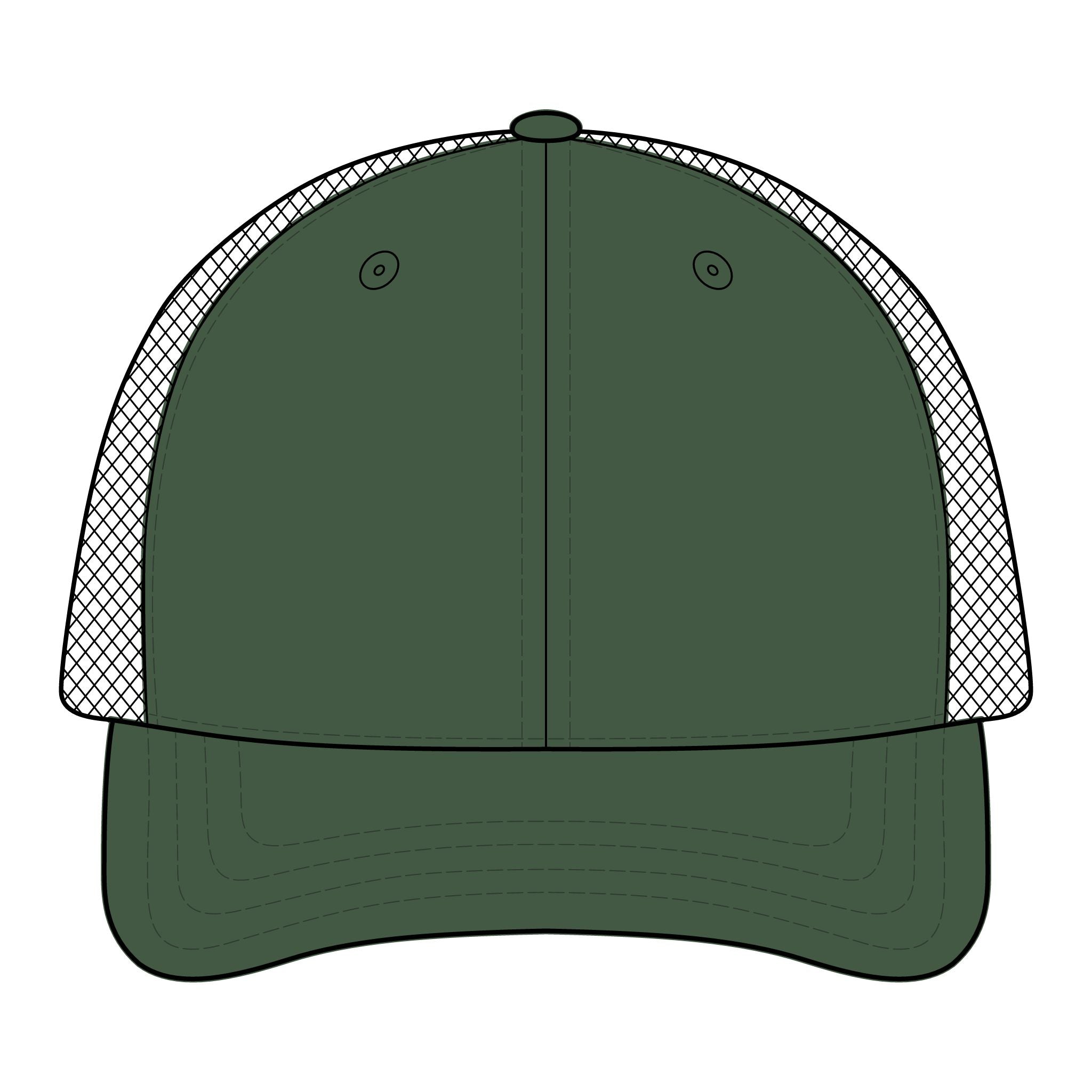 Embroidered Mesh Trucker Cap — "Premium Guy Reumar" Vintage Crest