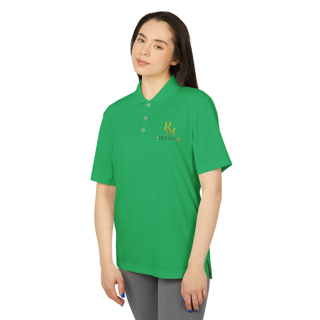 Performance Polo Shirt — RM Rose Mans Gold Logo