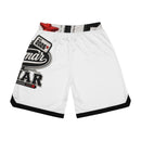 Basketball Shorts — White 'Reum of Mar' Logo All-Over Print
