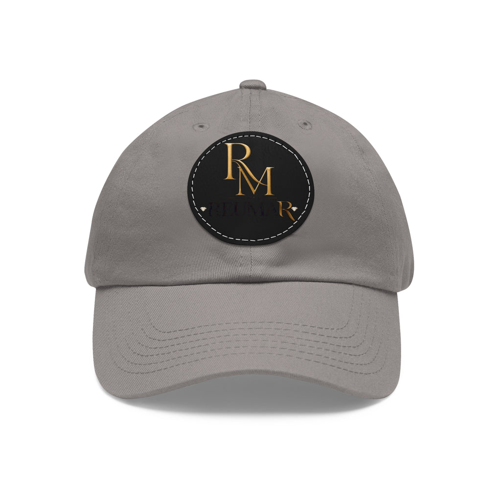 Leather Patch Dad Hat — Embossed RM REUMAN Logo Baseball Cap