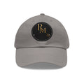 Leather Patch Dad Hat — Embossed RM REUMAN Logo Baseball Cap