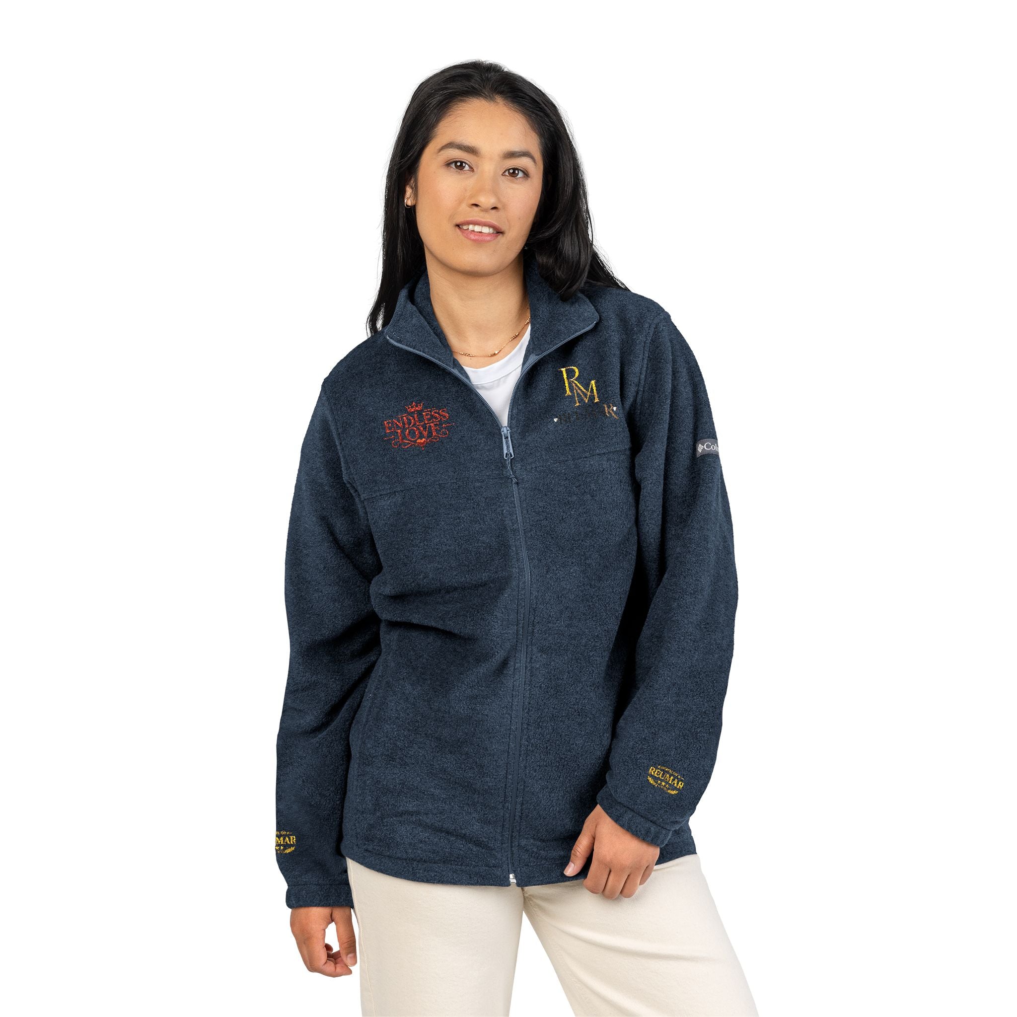 Embroidered RM Monogram Fleece Jacket